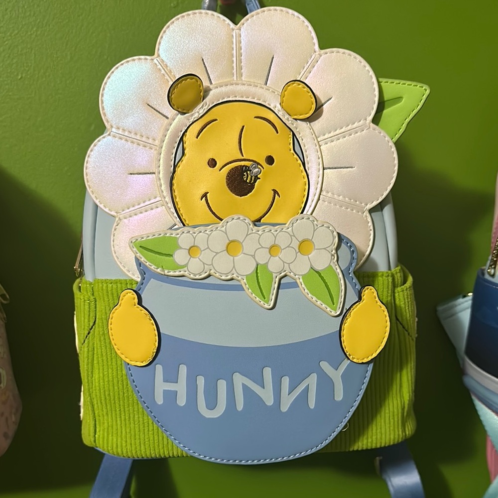 Loungefly Yellow and Blue Winnie the Pooh Bag